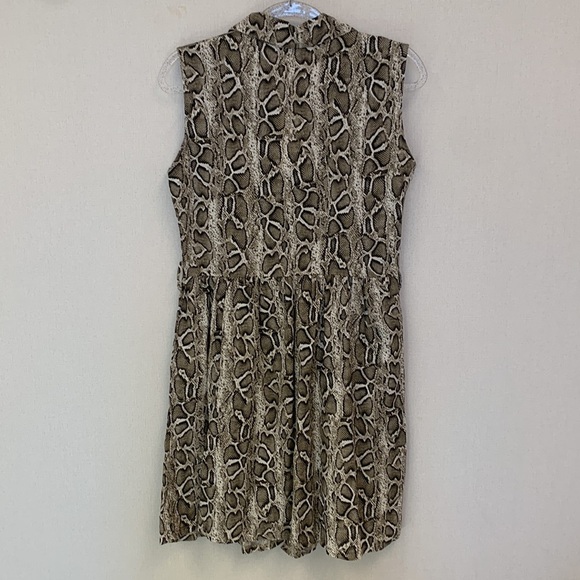 Laura Bianchi 100% Linen Python Print Dress • Sz S • Made in Italia 🇮🇹 NWT - Picture 5 of 12